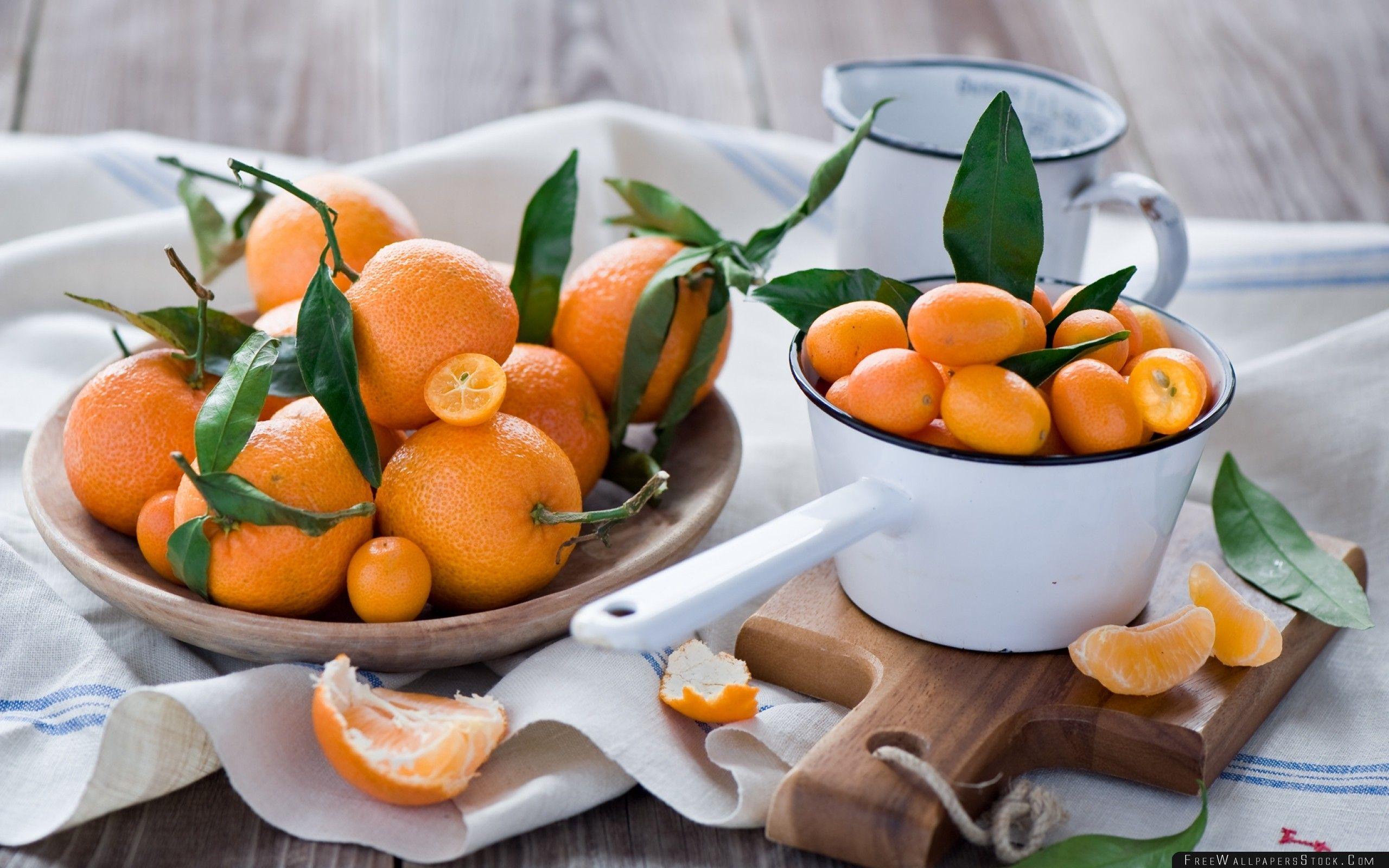 Tangerines Peel Citrus Dish Wallpaper Wallpaper Stock