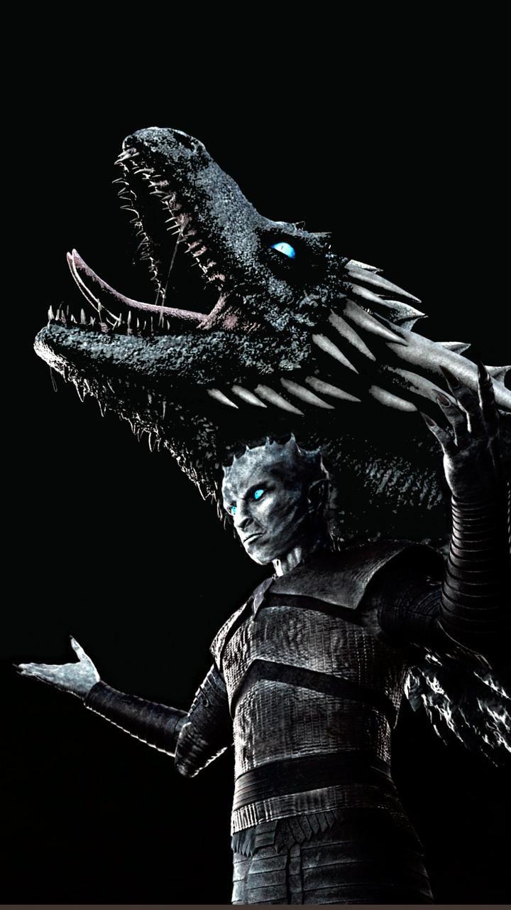 Night King and Viserion wallpaper #GameofThrones. winter is