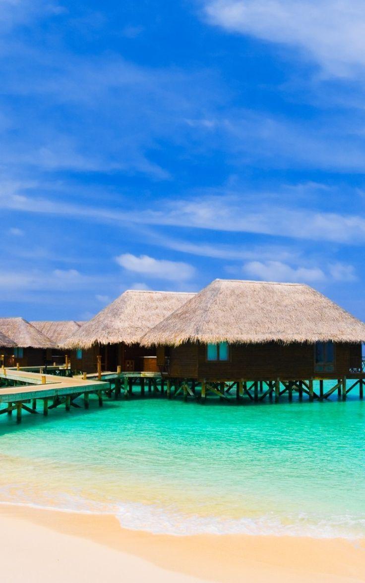 Maldives wallpaper ideas. Tropical home