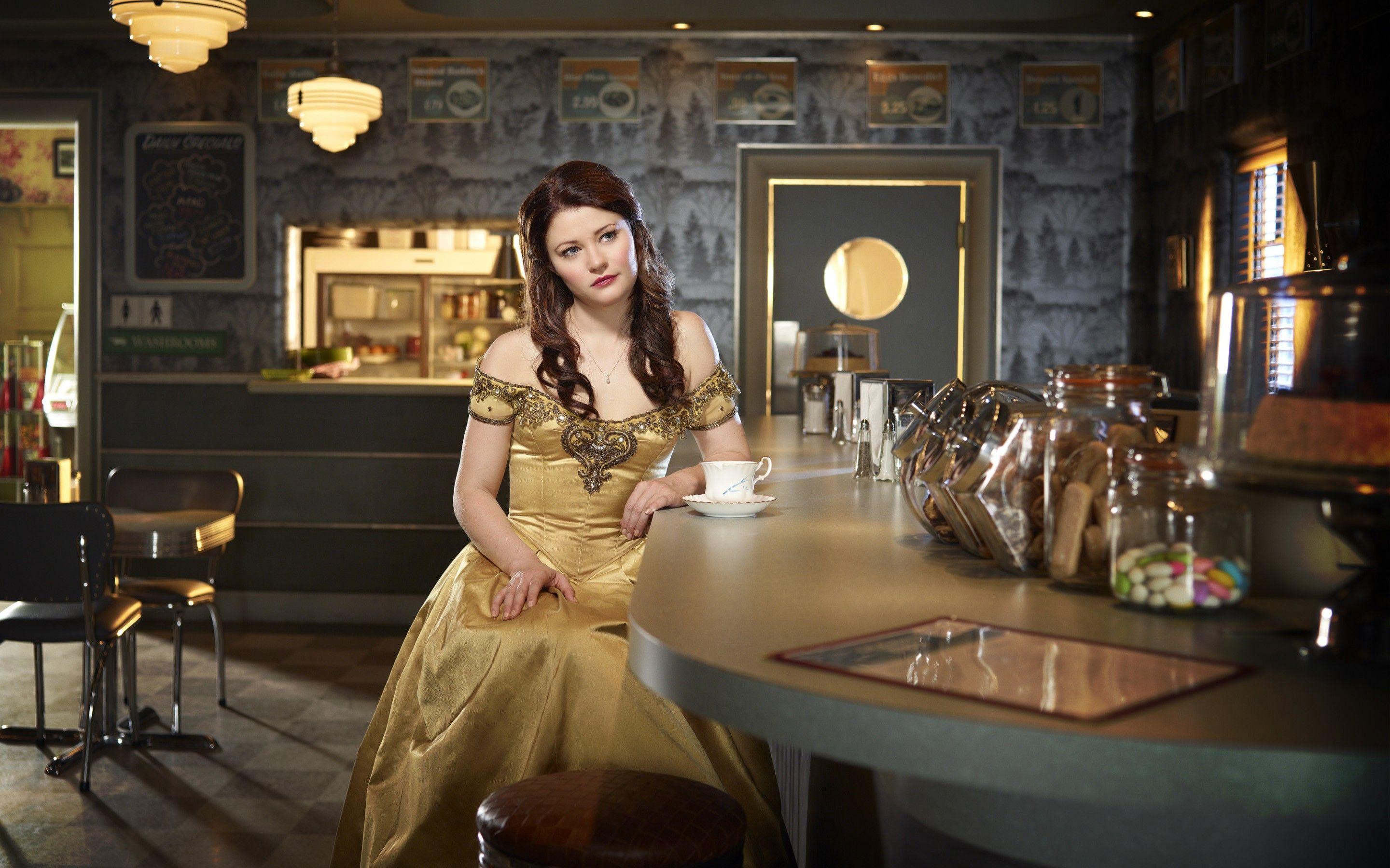 Once Upon A Time Stars Emilie de Ravin As Belle Wallpaper