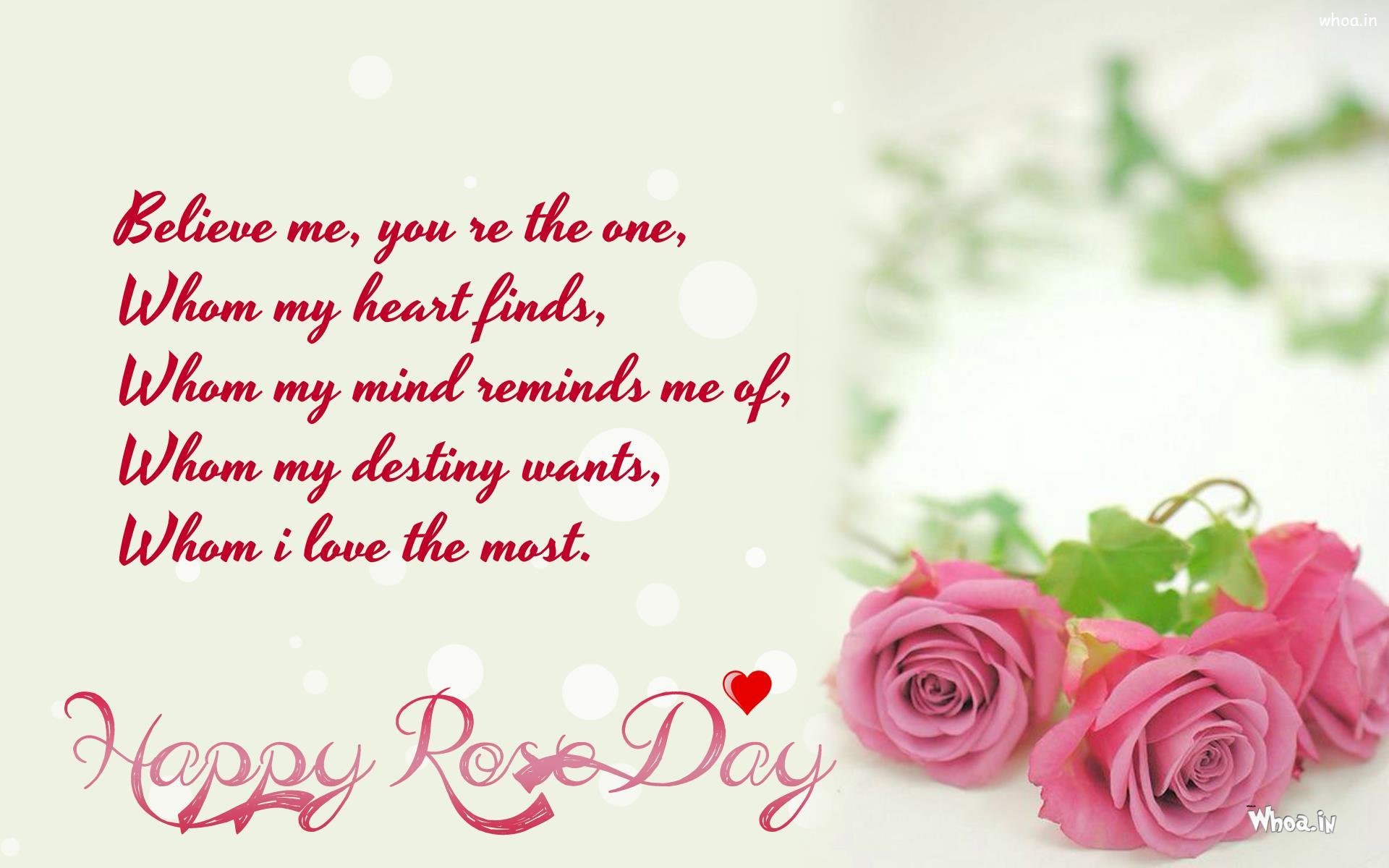Happy Rose Day Greetings Hd Wallpapers For Desktop