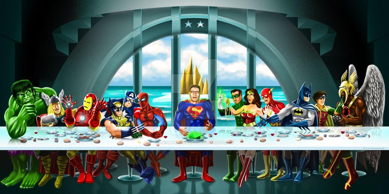 Superhero Last Supper