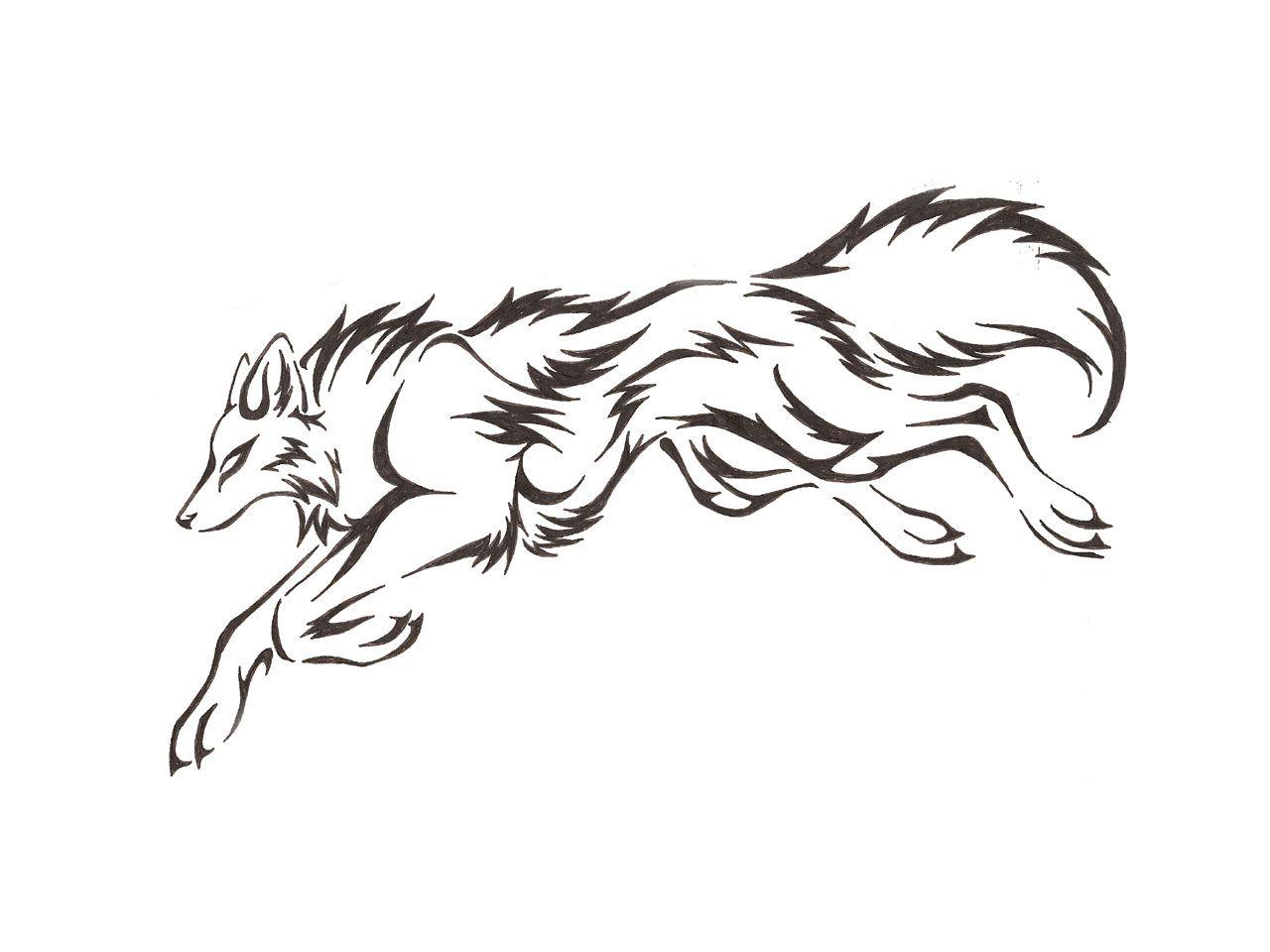 Free Running Wolf Tattoo, Download Free Clip Art, Free Clip Art