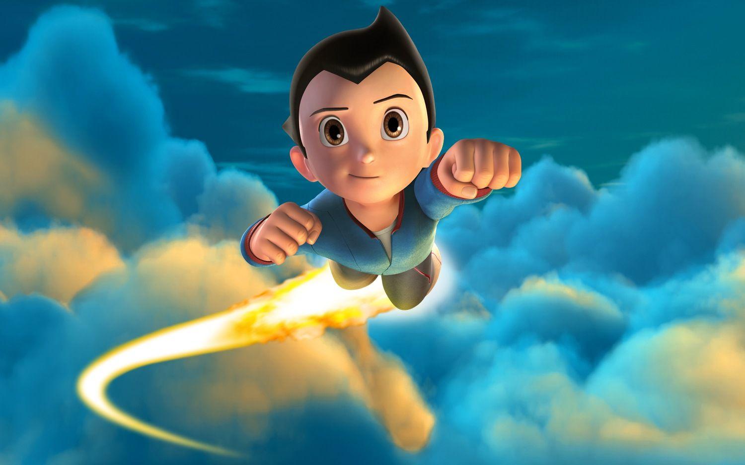 Characters Astro Boy Cartoon Background Image for Tablet