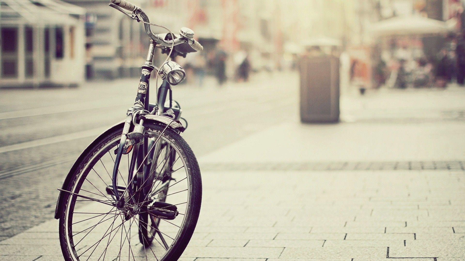 streets, vintage, bicycles wallpaper