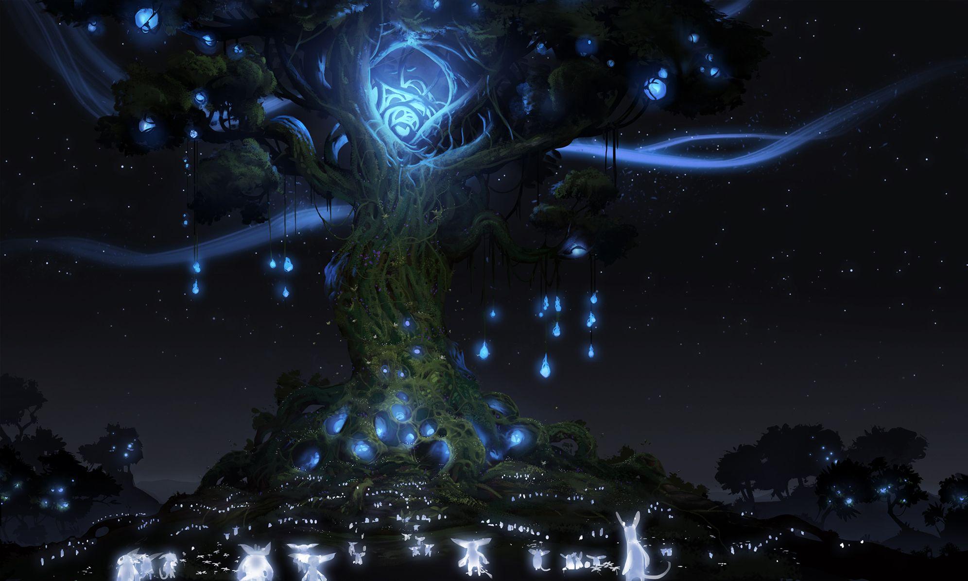 & the Blind Forest Neon Tree Screenshot