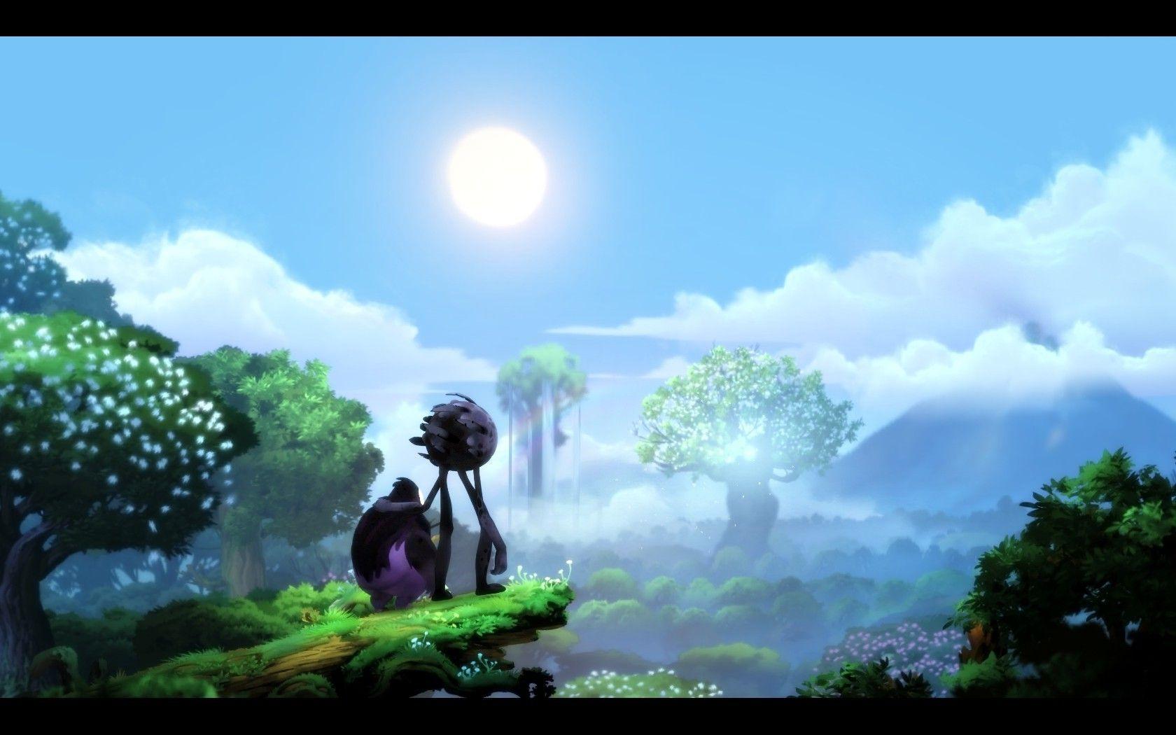 Ori And The Blind Forest, N, Sky, Forest, Mist, Grass, Trees