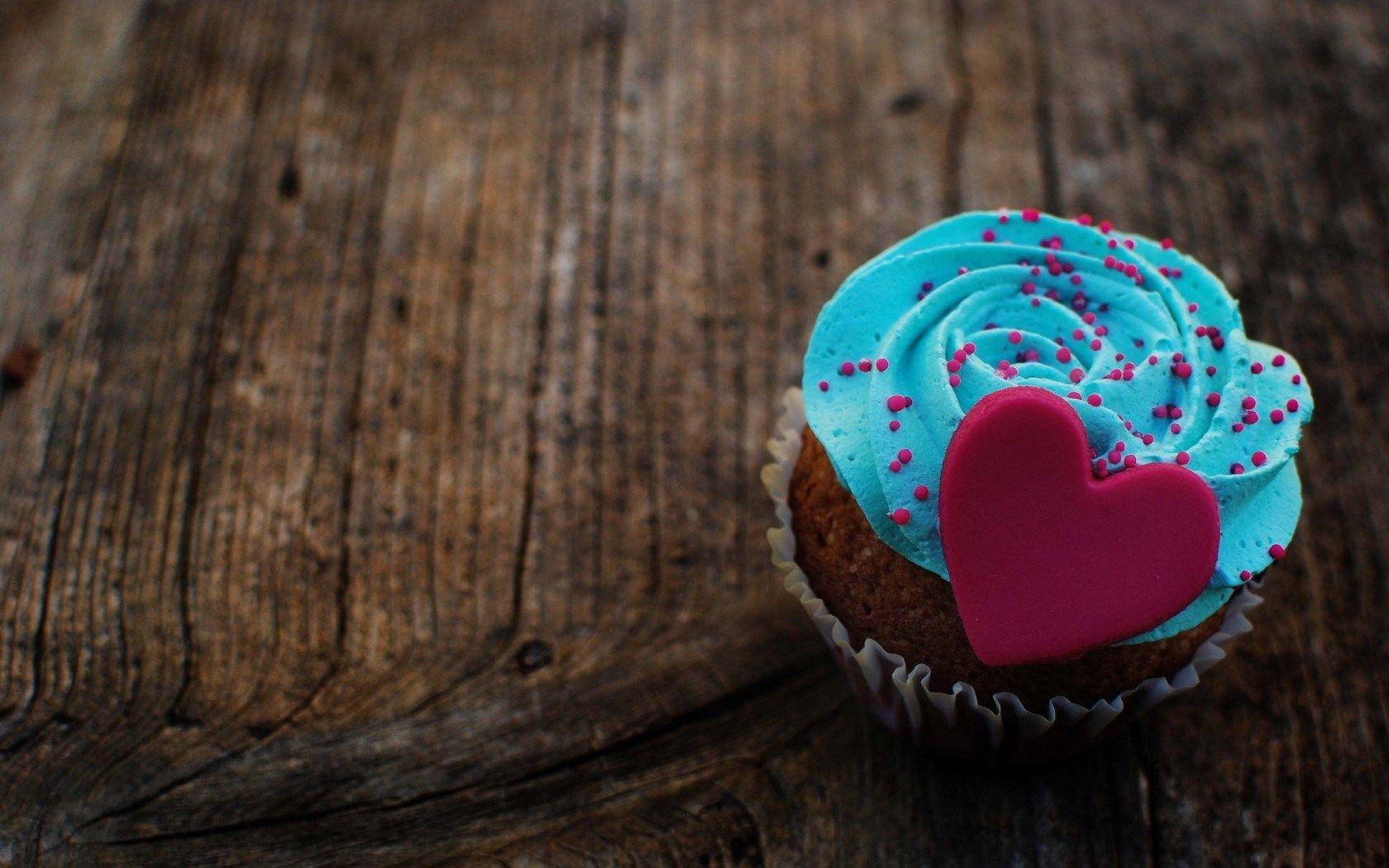 Love Heart Cupcake, High Definition, High Quality