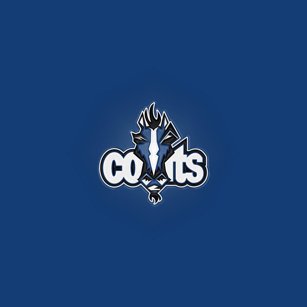iPad Wallpaper with the Indianapolis Colts Team Logo