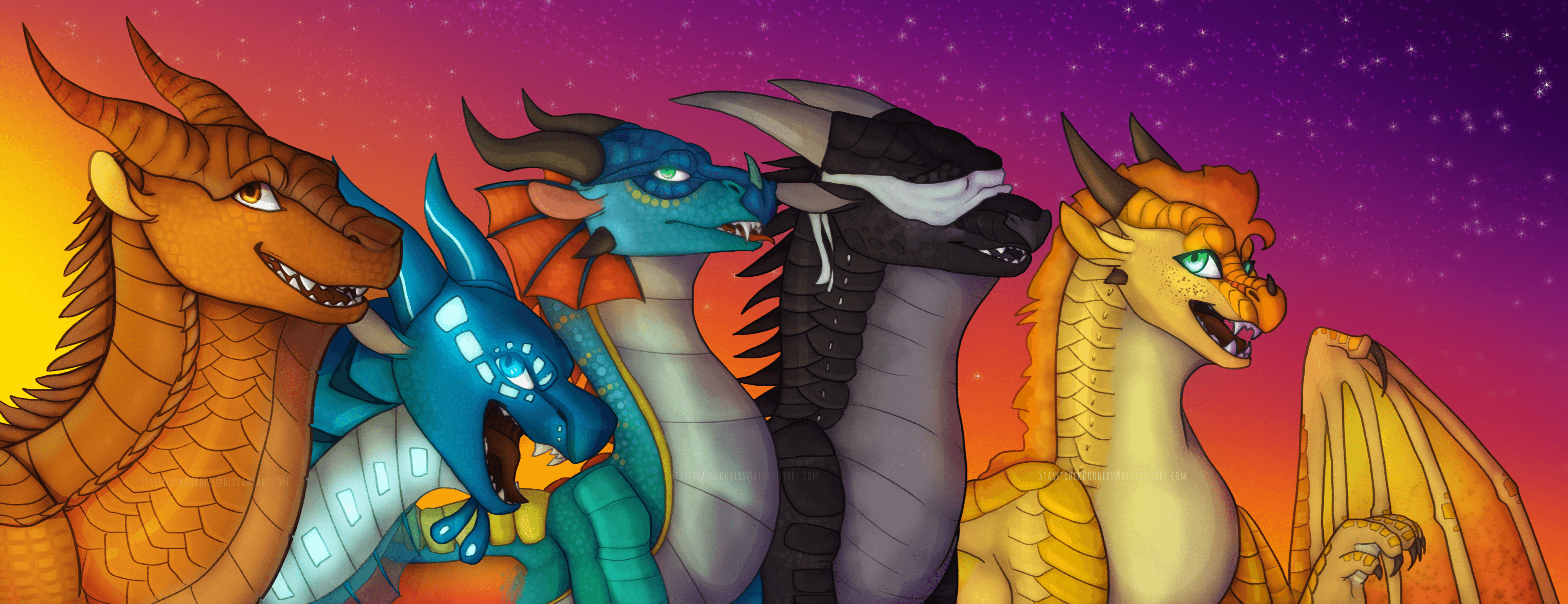 We Are The Dragonets Of Destiny (re Redraw) By StarstruckDoodles