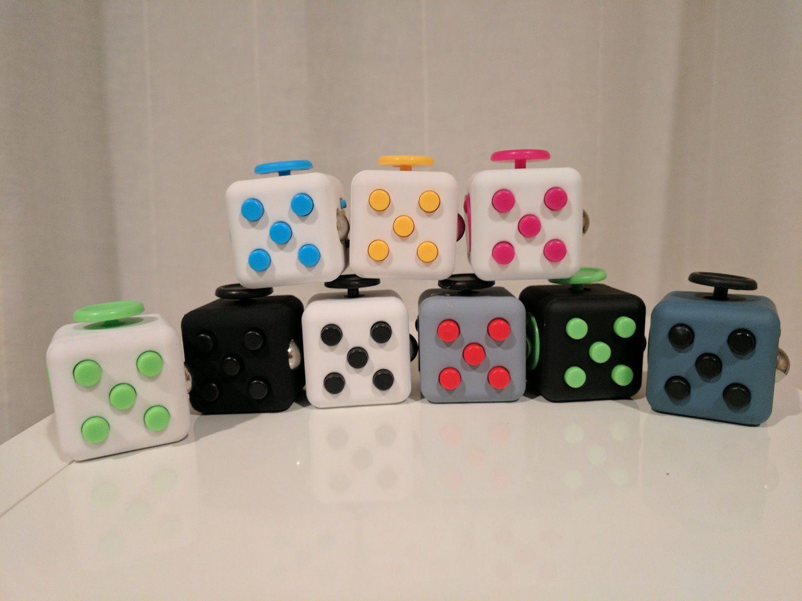 NEW Fidget Cube Anxiety Toy Spinner Stress Relief Toy Iwith free