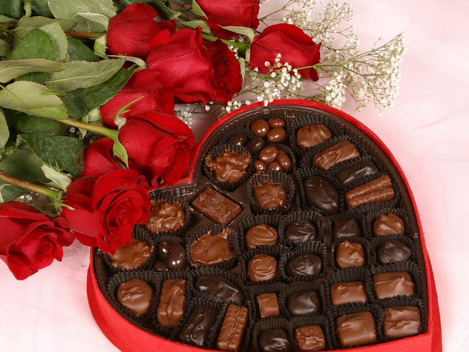 Valentine: Outstanding Valentines Day Chocolate Image. College