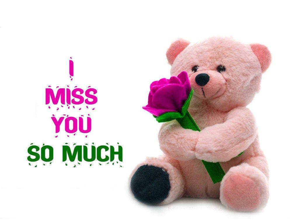 I Miss You So Much happy Teddy Day Wishes Image