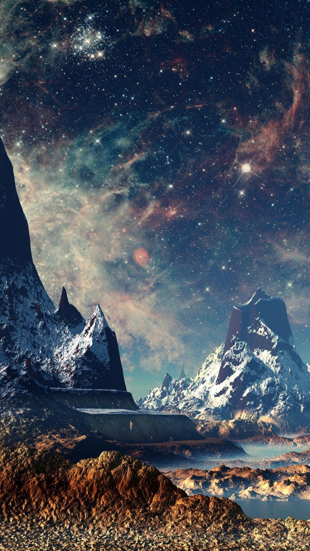 Sci Fi Landscape (1080x1920) Wallpaper
