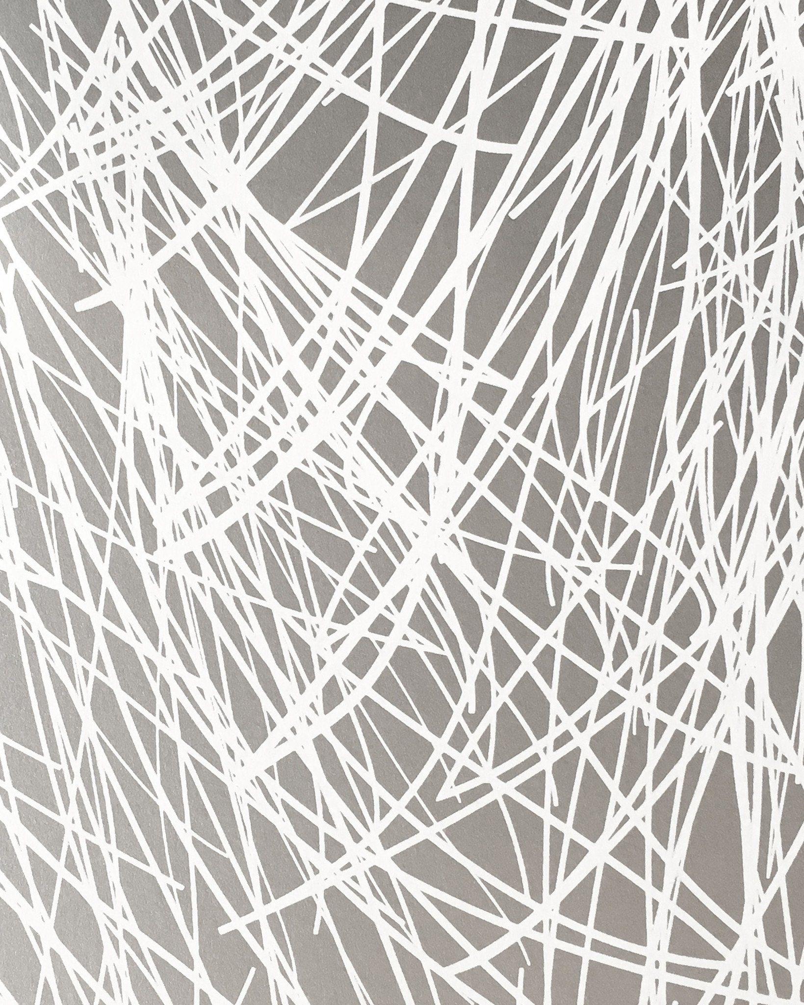 Shag Wallpaper in White Thread design