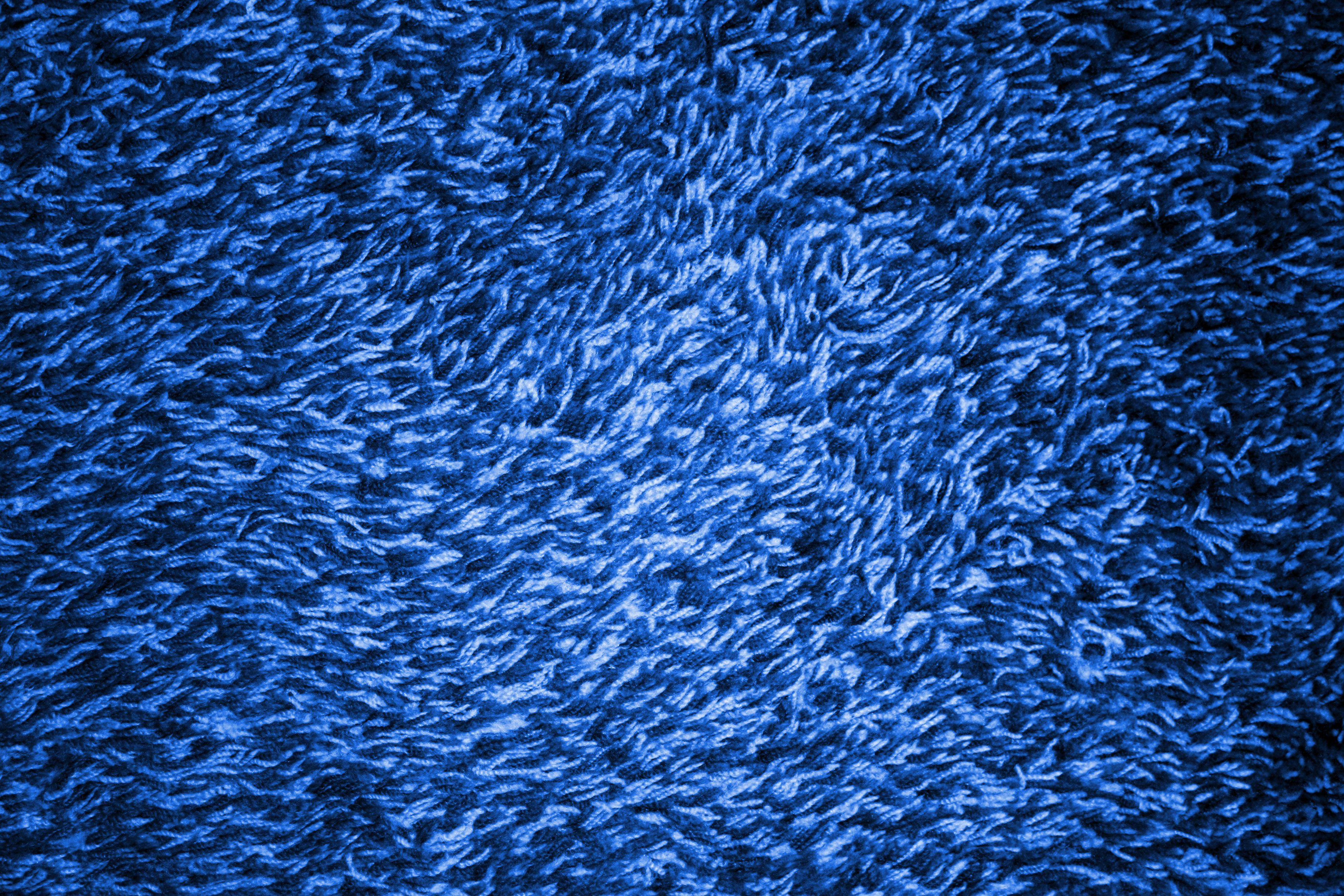 Royal Blue Shag Carpeting Texture Picture. Free Photograph