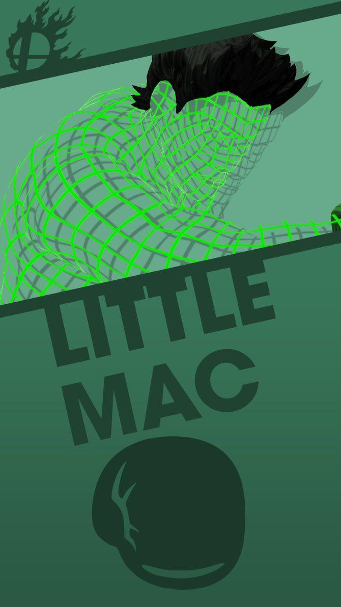 Little Mac (Wireframe) Smash Bros. Phone Wallpaper
