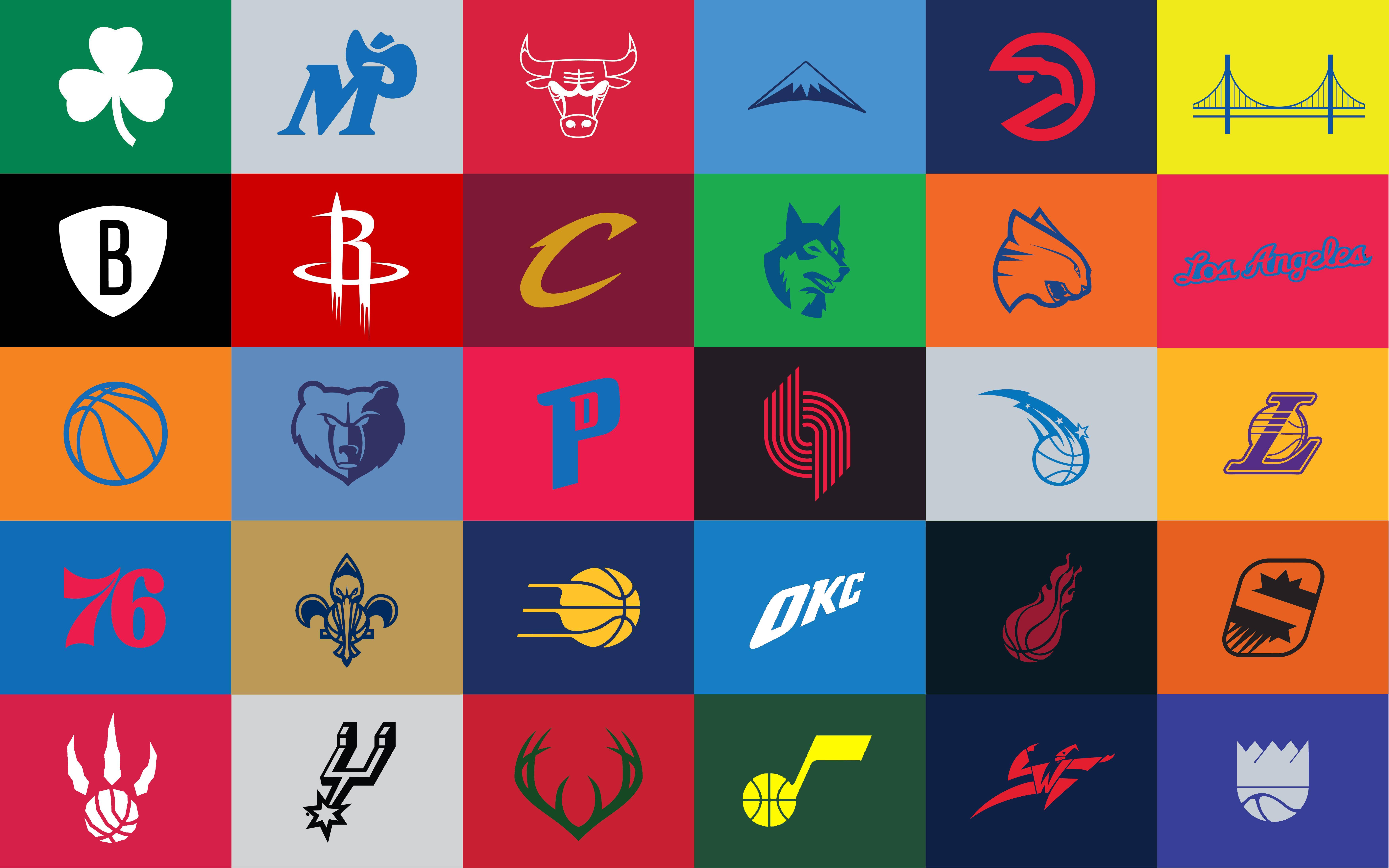 Download NBA Team Logos Wallpaper