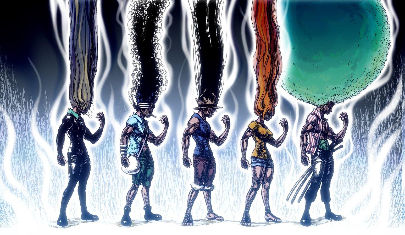 One Piece, Anime, Roronoa Zoro, Nami, Monkey D. Luffy, Usopp, Sanji, Hunter X Hunter, Crossover Wallpaper HD / Desktop and Mobile Background