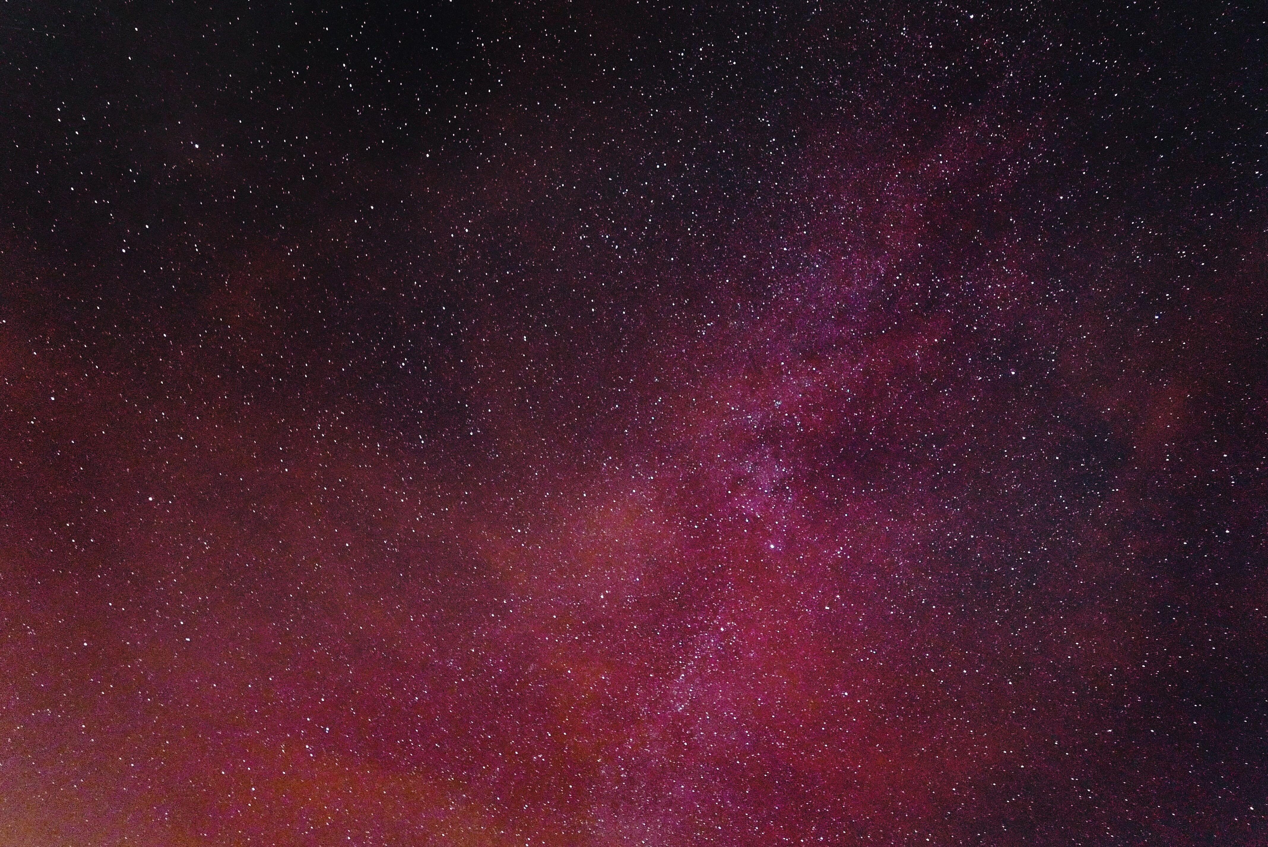 Download Wallpapers Starry sky, Burgundy, Stars HD Backgrounds