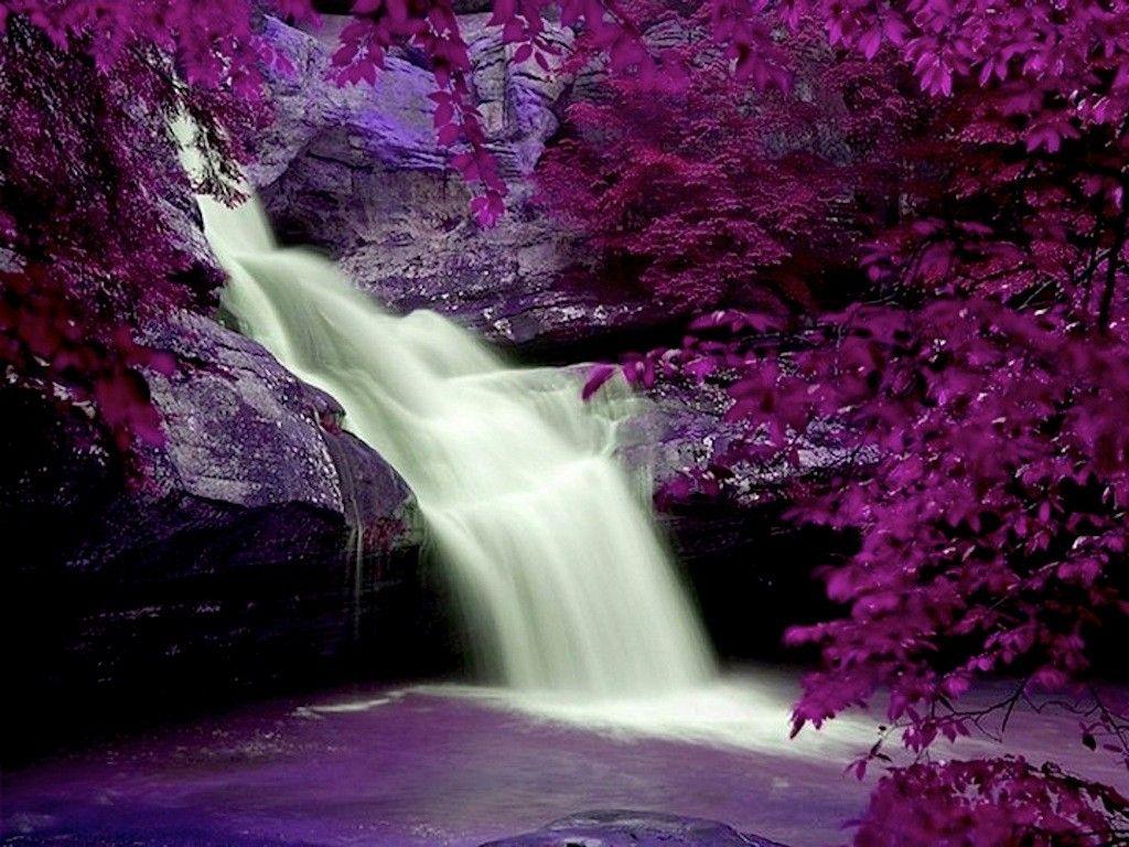 Wallpapers Tagged With Burgundy: Waterfalls Burgundy Falls Water