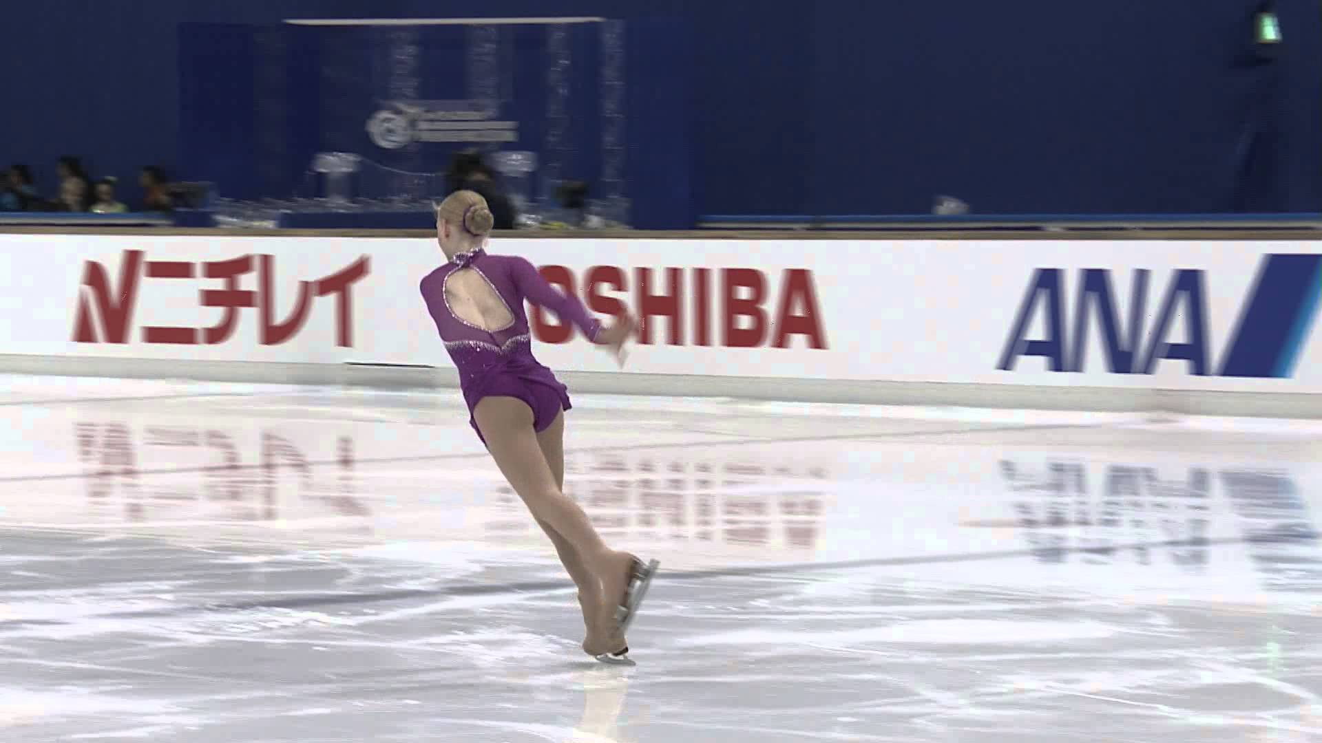 ISU 2014 Jr Grand Prix Aichi Ladies Short Program Bradie TENNELL
