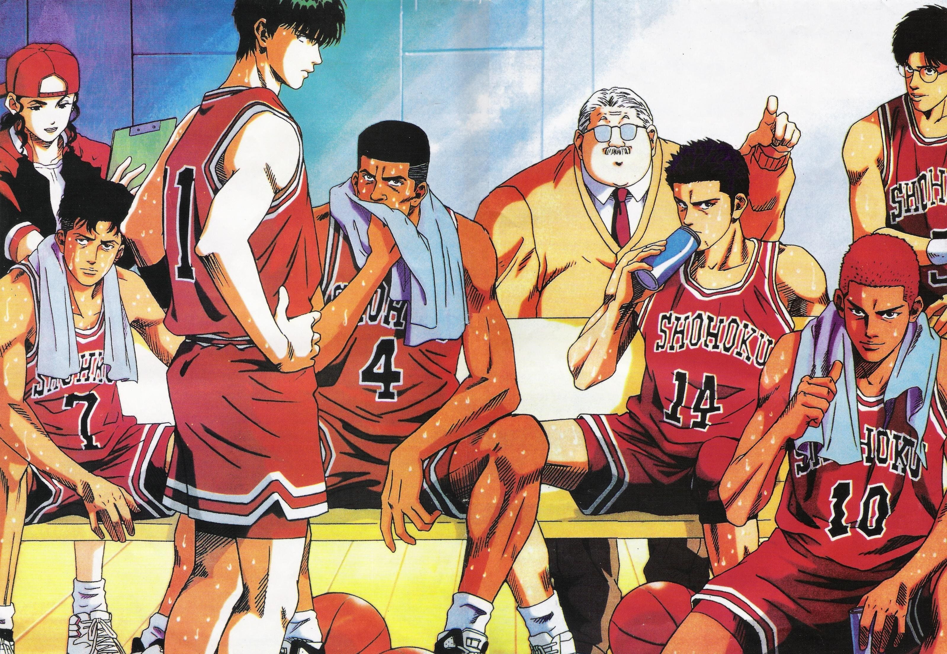 Anime sports basketball group guys Slam Dunk Series Mitsuyoshi