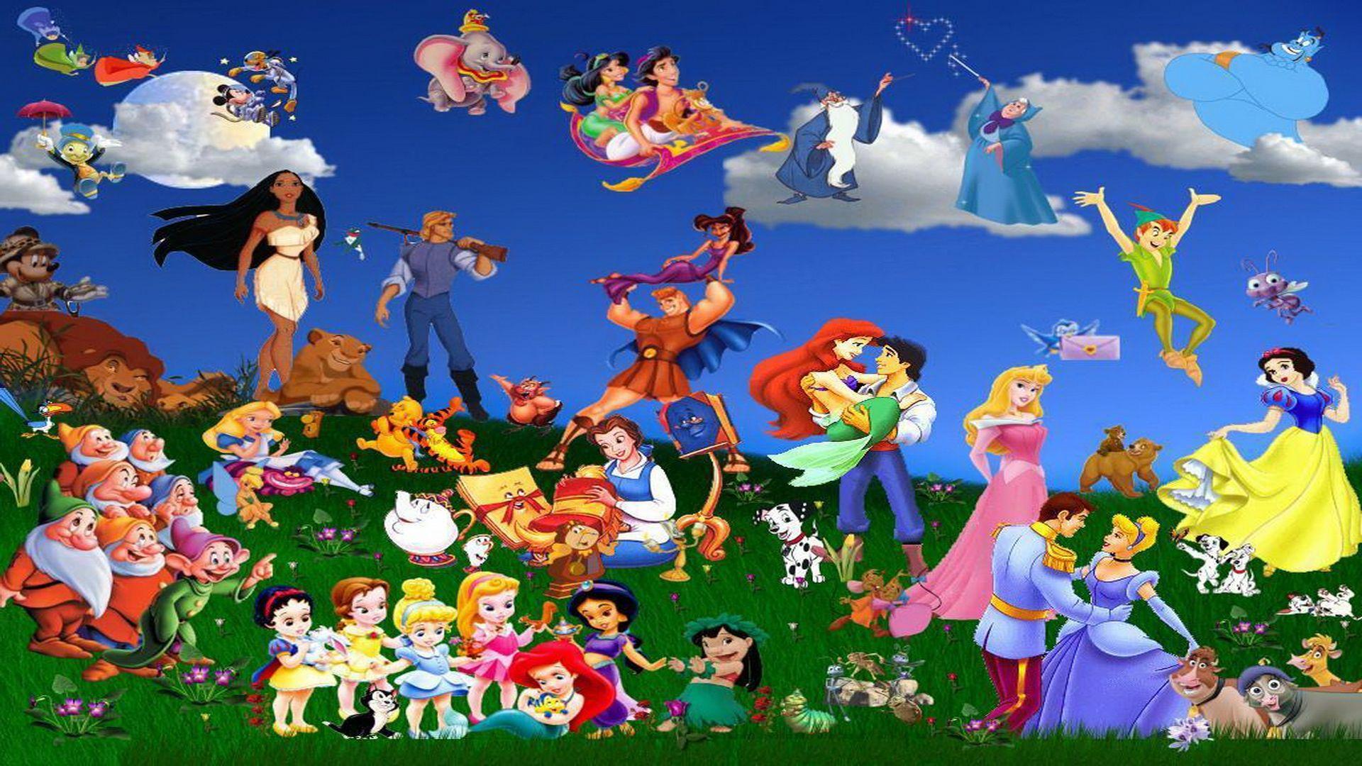 Download Walt Disney Cartoon Characters Wallpaper