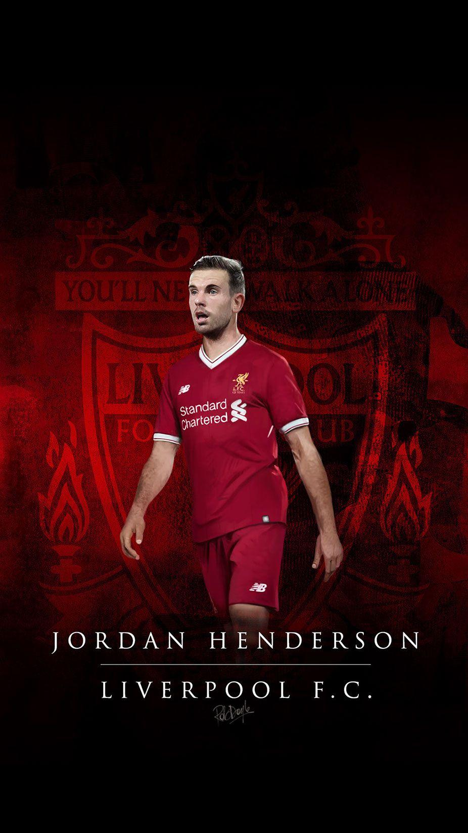 LFC Jordan Henderson iPhone Wallpaper