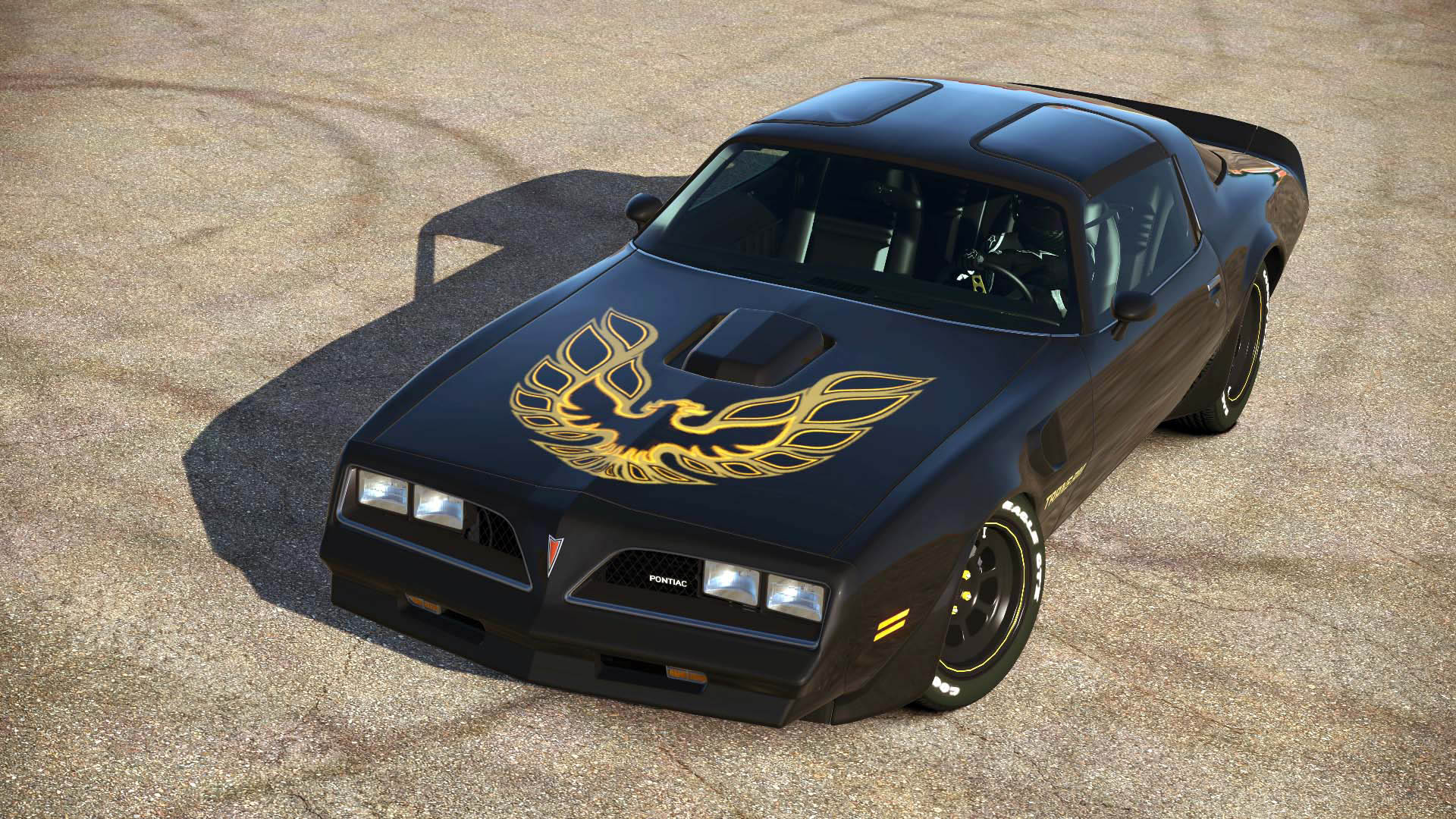 Black Pontiac Firebird Trans Am Logo Hood Wallpaper