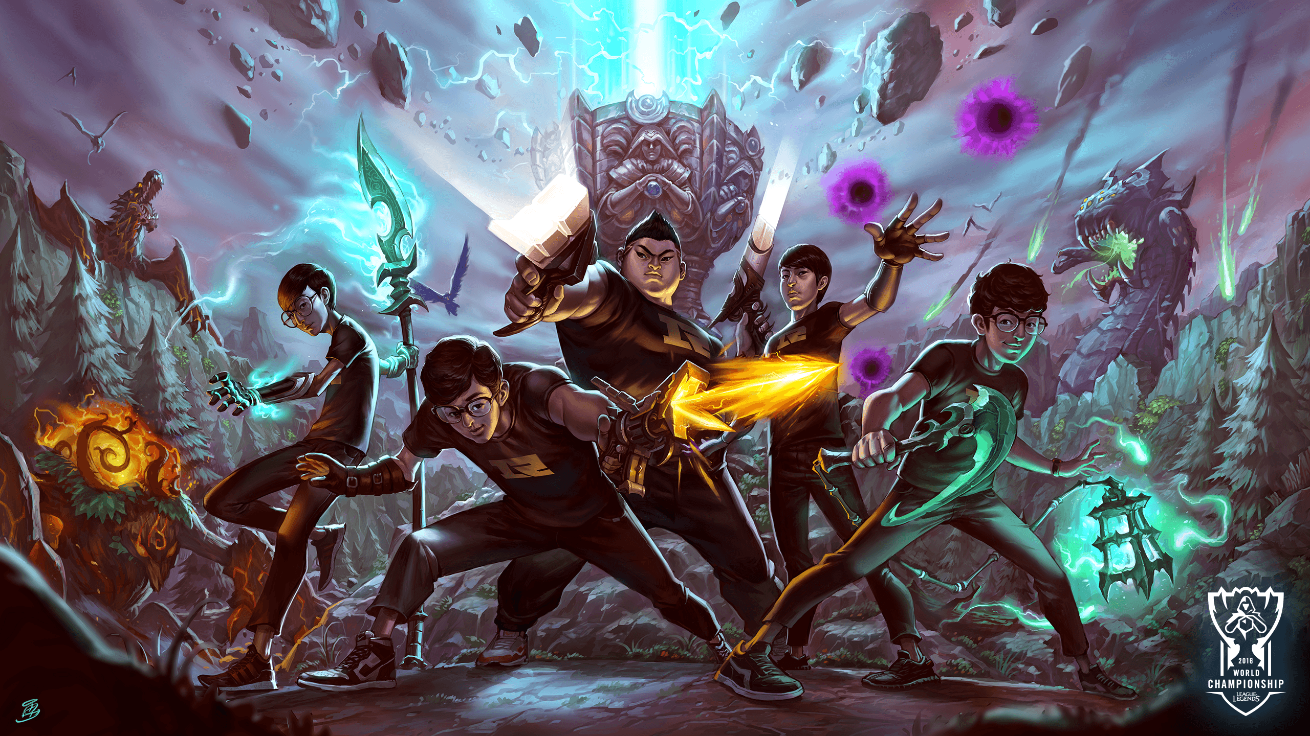 teams. 16 artists. Worlds Wallpaper are Here. League of Legends