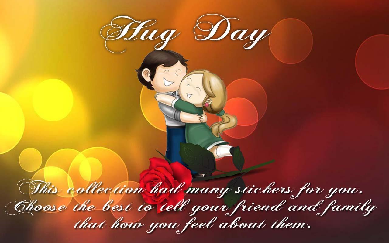 World Hug Day Greeting Card