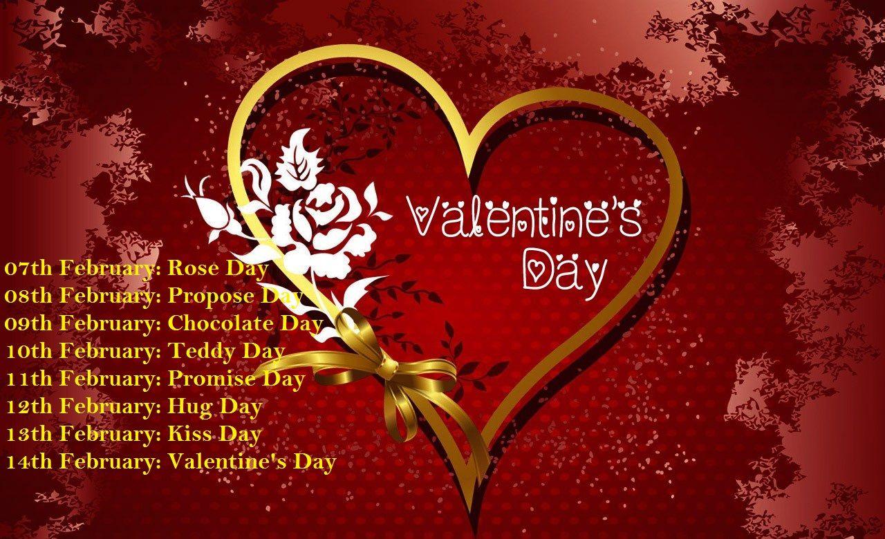 Valentine Week List 2018 Schedule Name Dates Days Full List