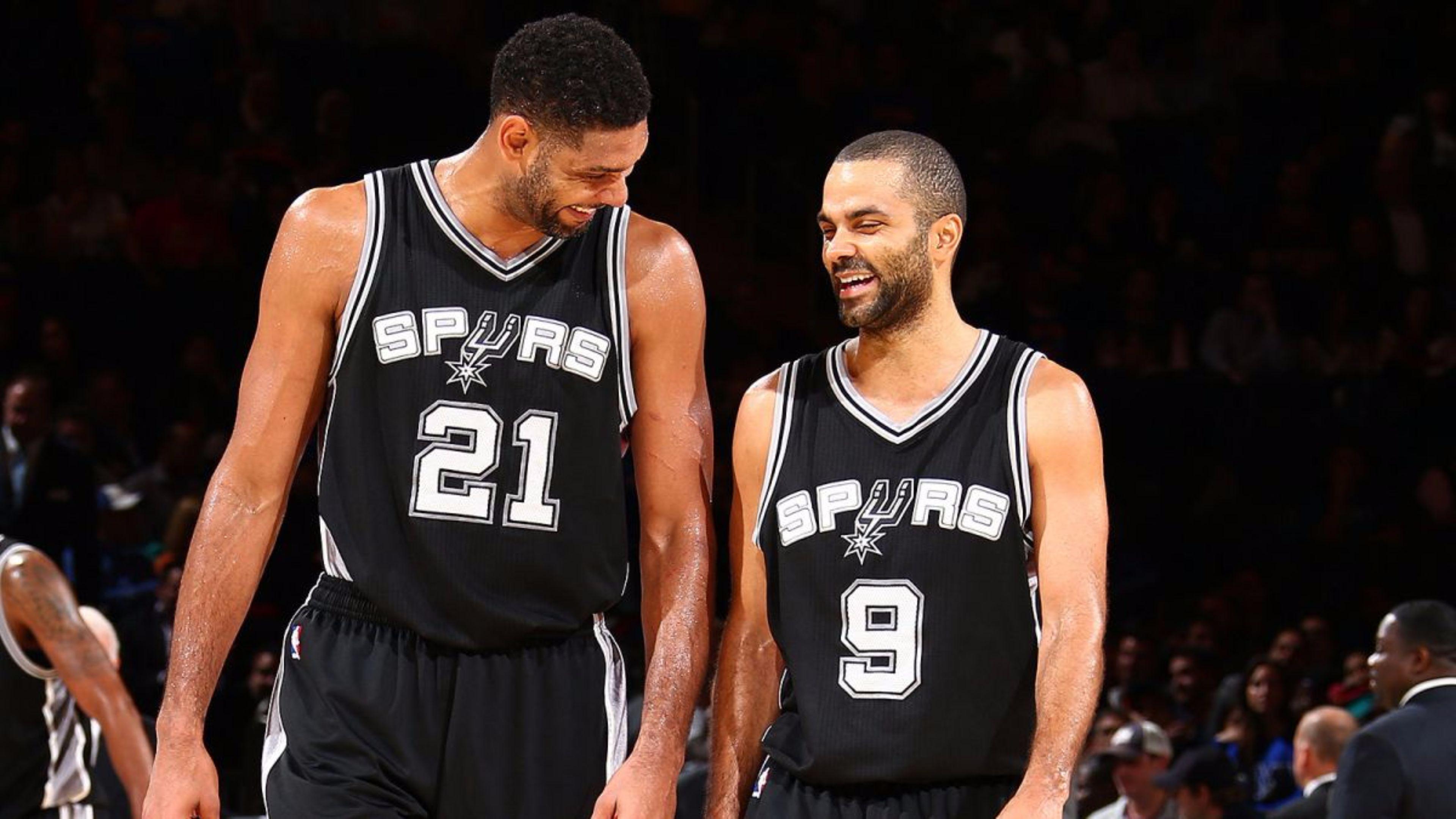 Tony Parker and 2016 Spurs Tim Duncan 4K Wallpaper. Free 4K