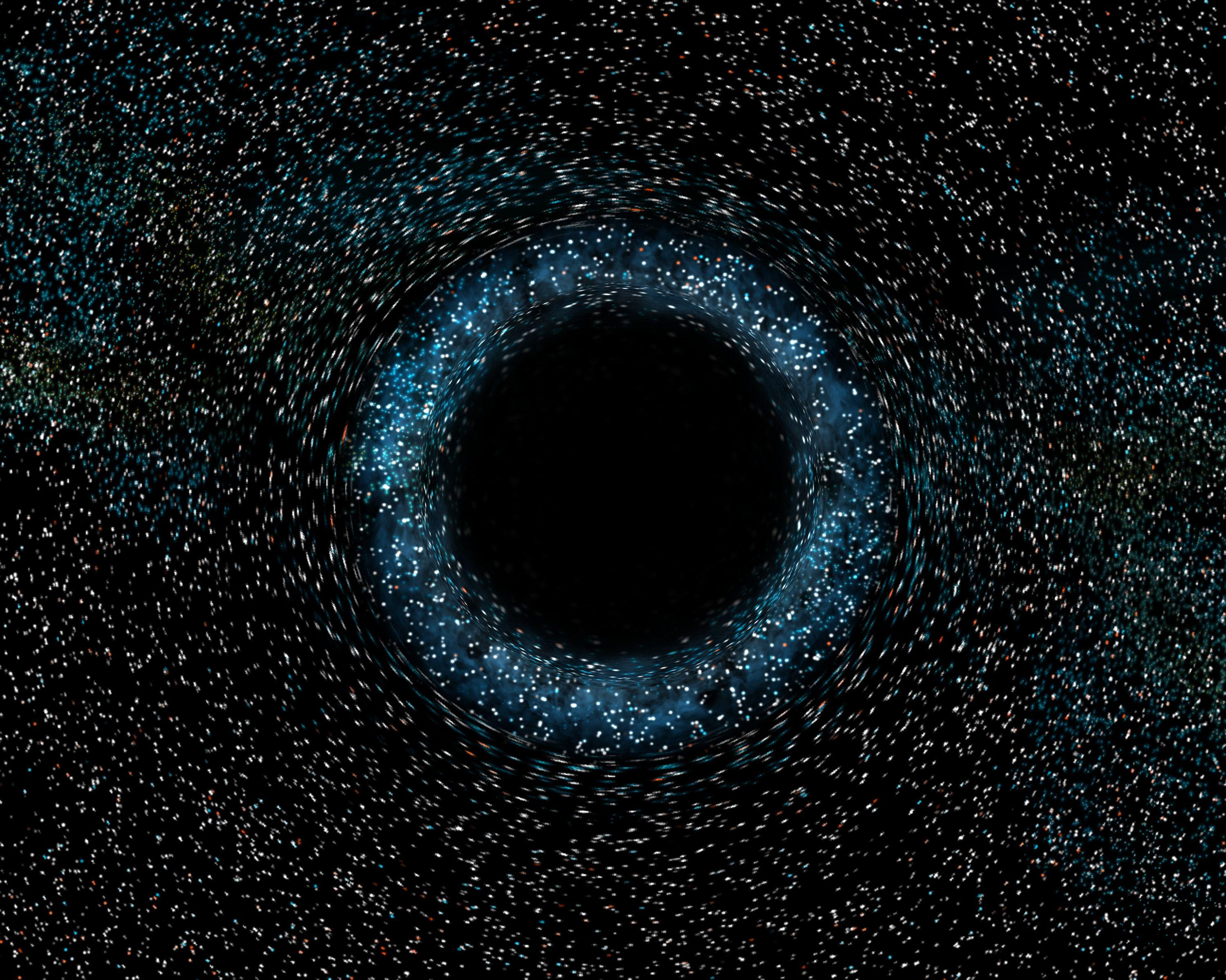 Wallpaper model of black hole free desktop background