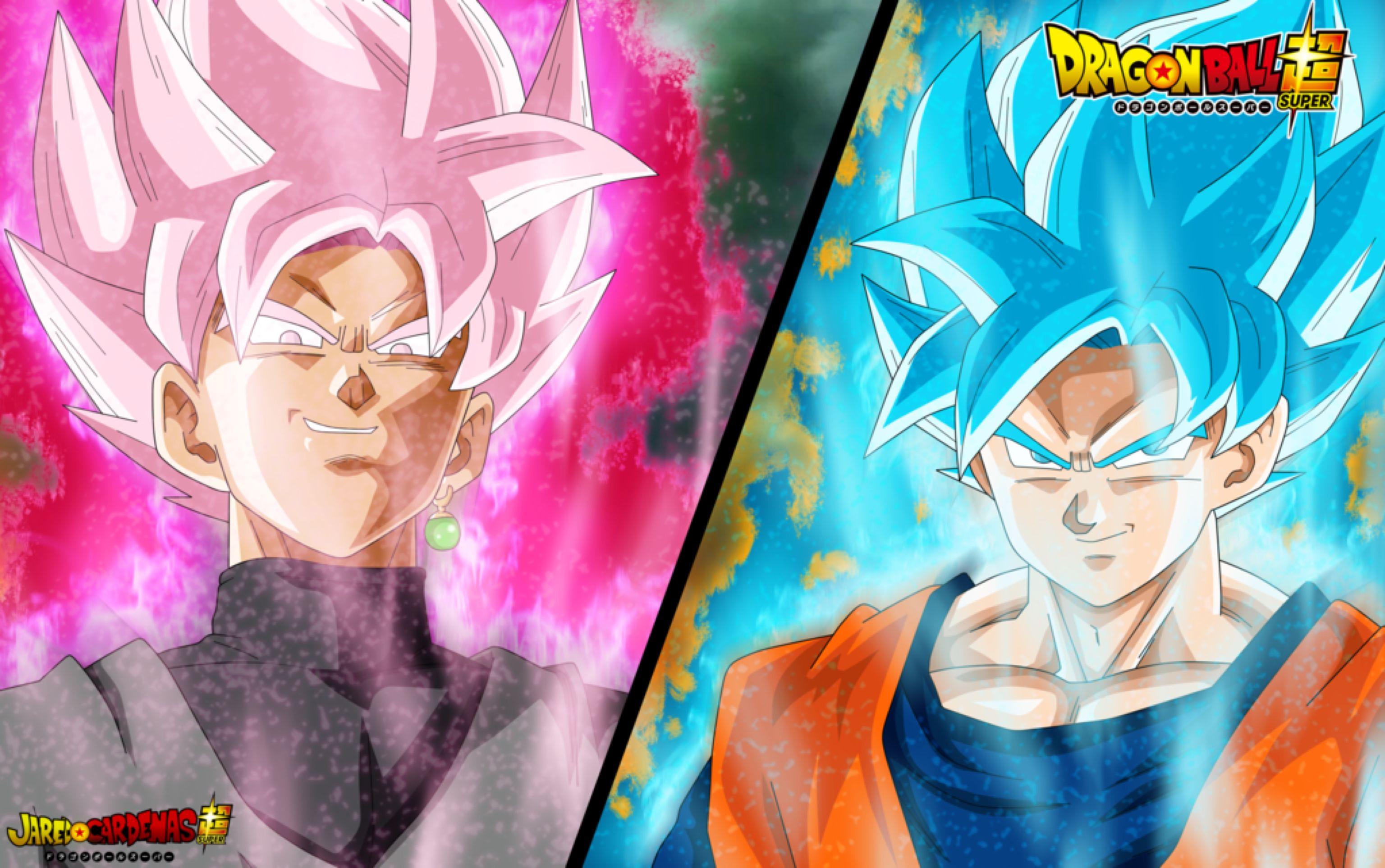 Goku Black ssJ Rose vs Goku ssGss by jaredsongohan on @DeviantArt