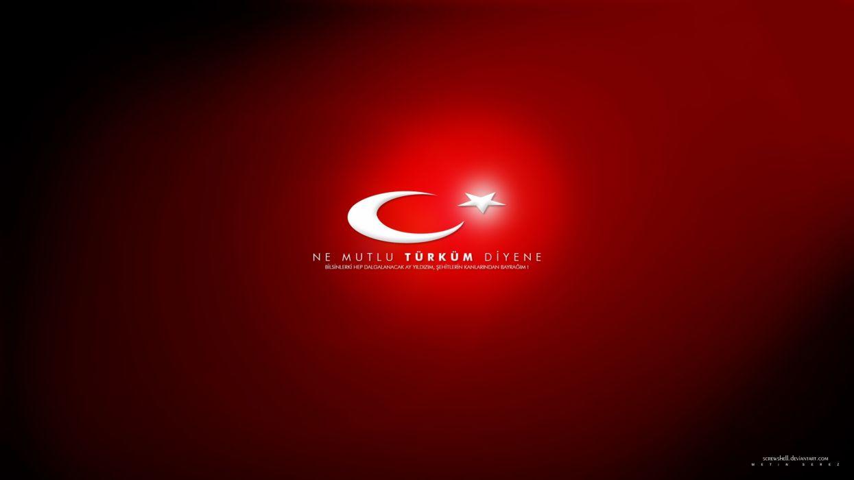 Flags turkey ataturk turkish moon and star wallpaperx1440