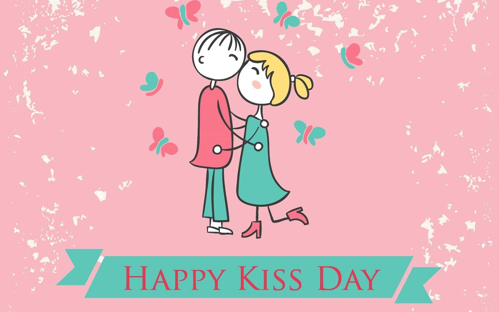 Happy Kiss Day Wishes SMS Quotes Status 2018. GIFs Image