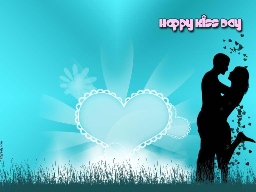 Beautiful Kiss Day Greeting Card Picture