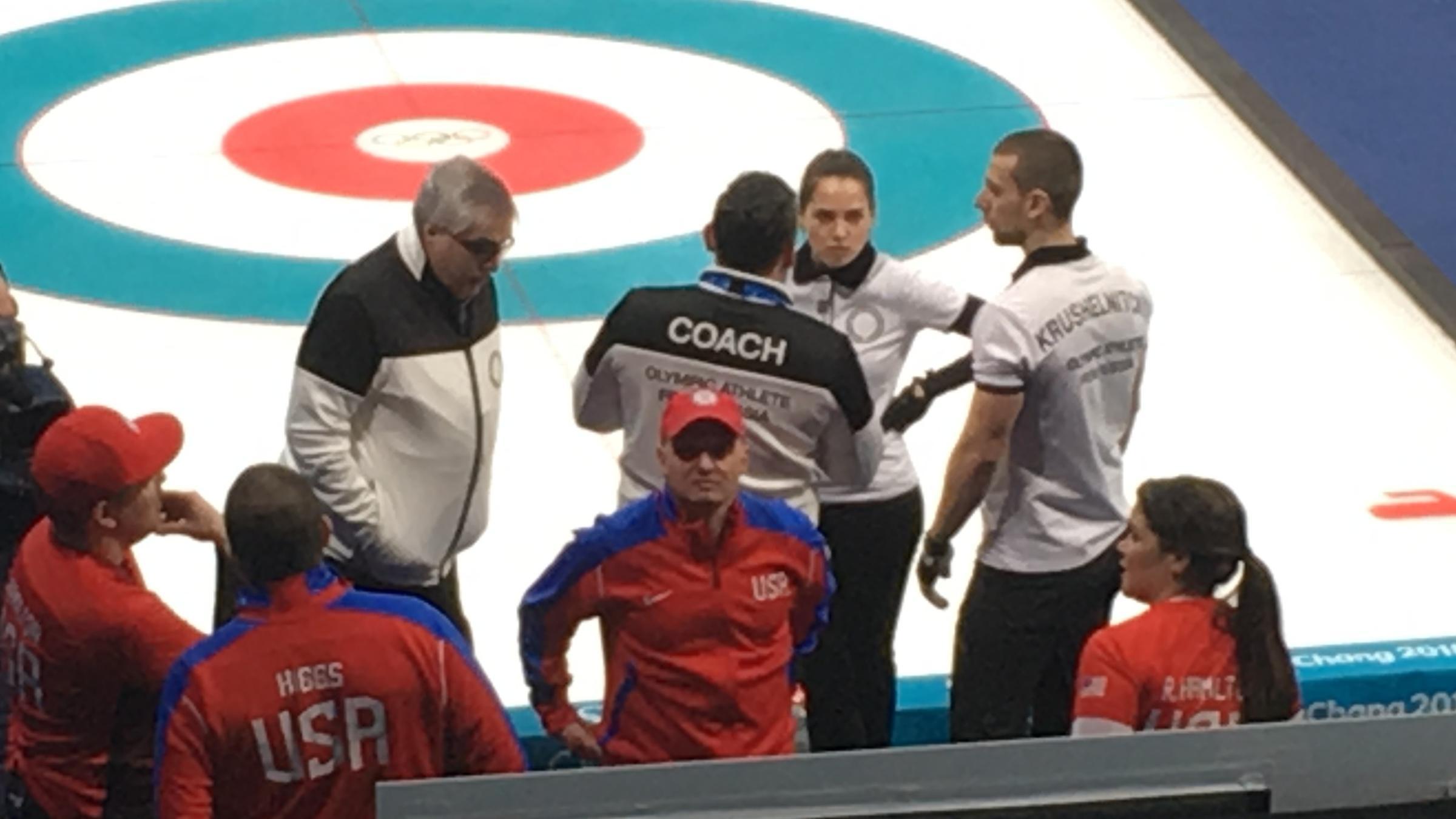 U.S. Curling Team Beats Russian Athletes To Kick Off Pyeongchang