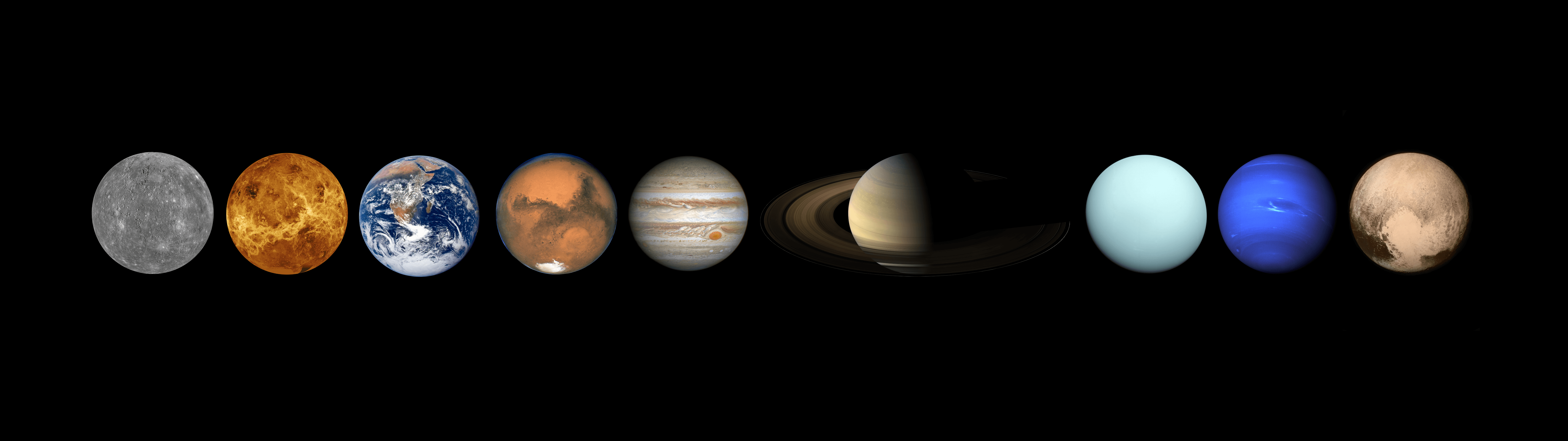 All Planets(and Pluto) Desktop Wallpaper