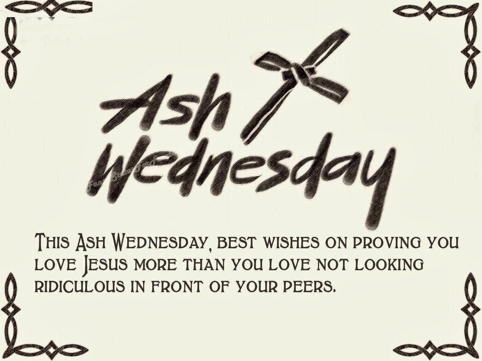 Ash Wednesday Sayings On Lent Season HD Image