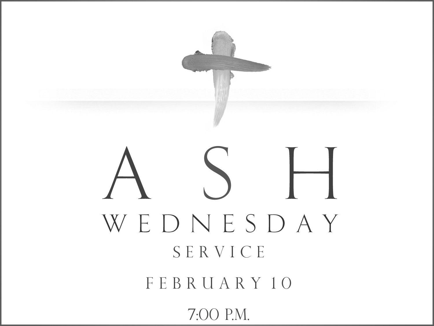 Ash Wednesday ServiceSt. John's United Church of Christ
