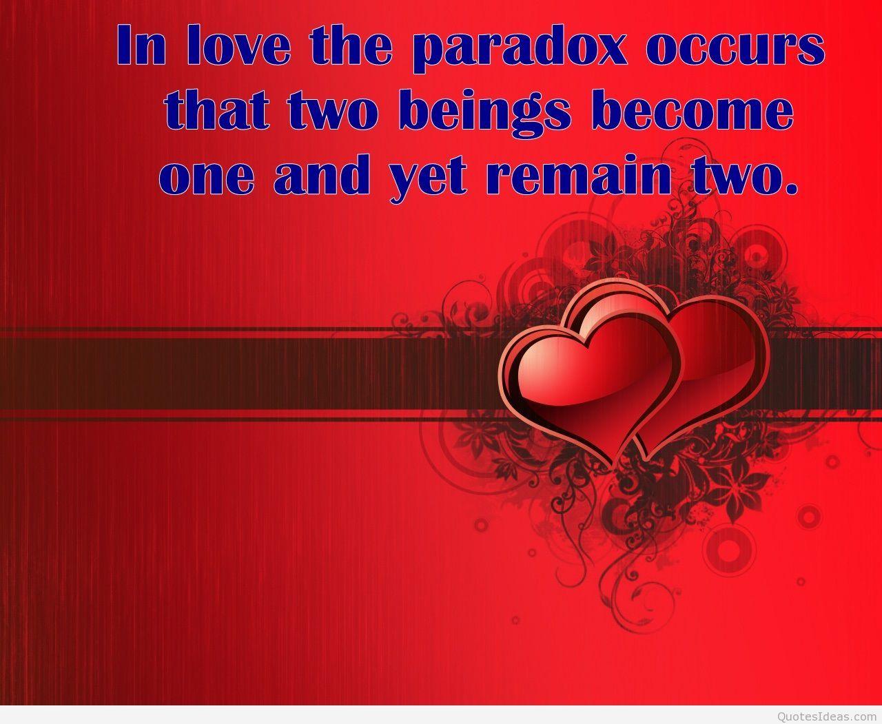Wallpaper Happy Valentine's day love quote