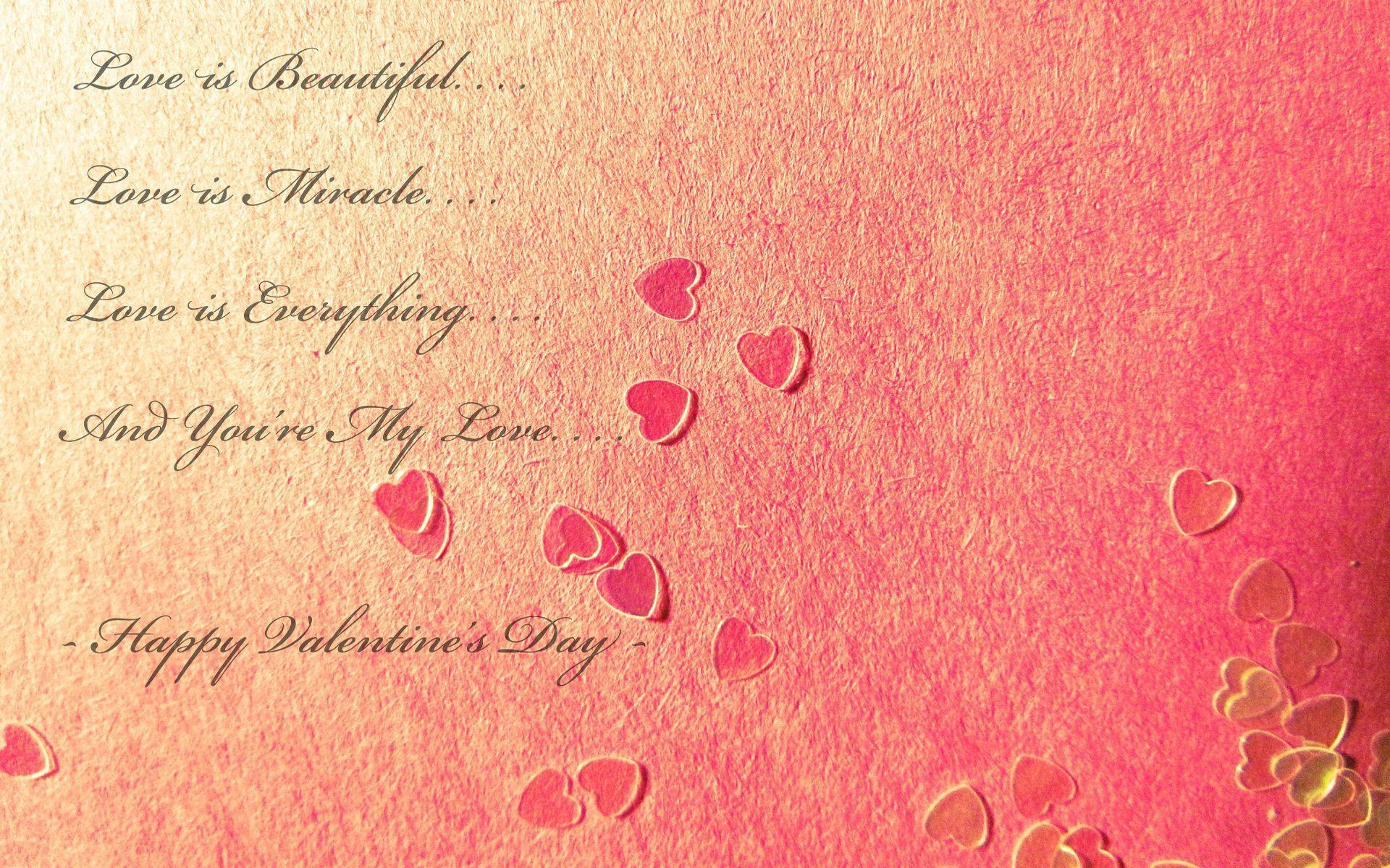 Cute Love Quotes For Valentines Day HD Wallpaper