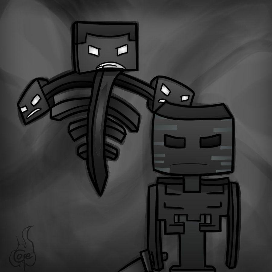 Drawn minecraft minecraft wither skeleton and in color