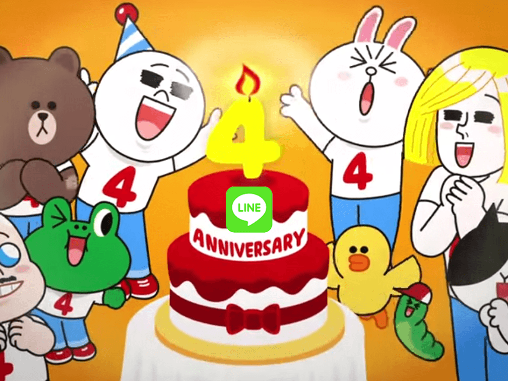 LINE Celebrates Fourth Anniversary & Released Limited Edition