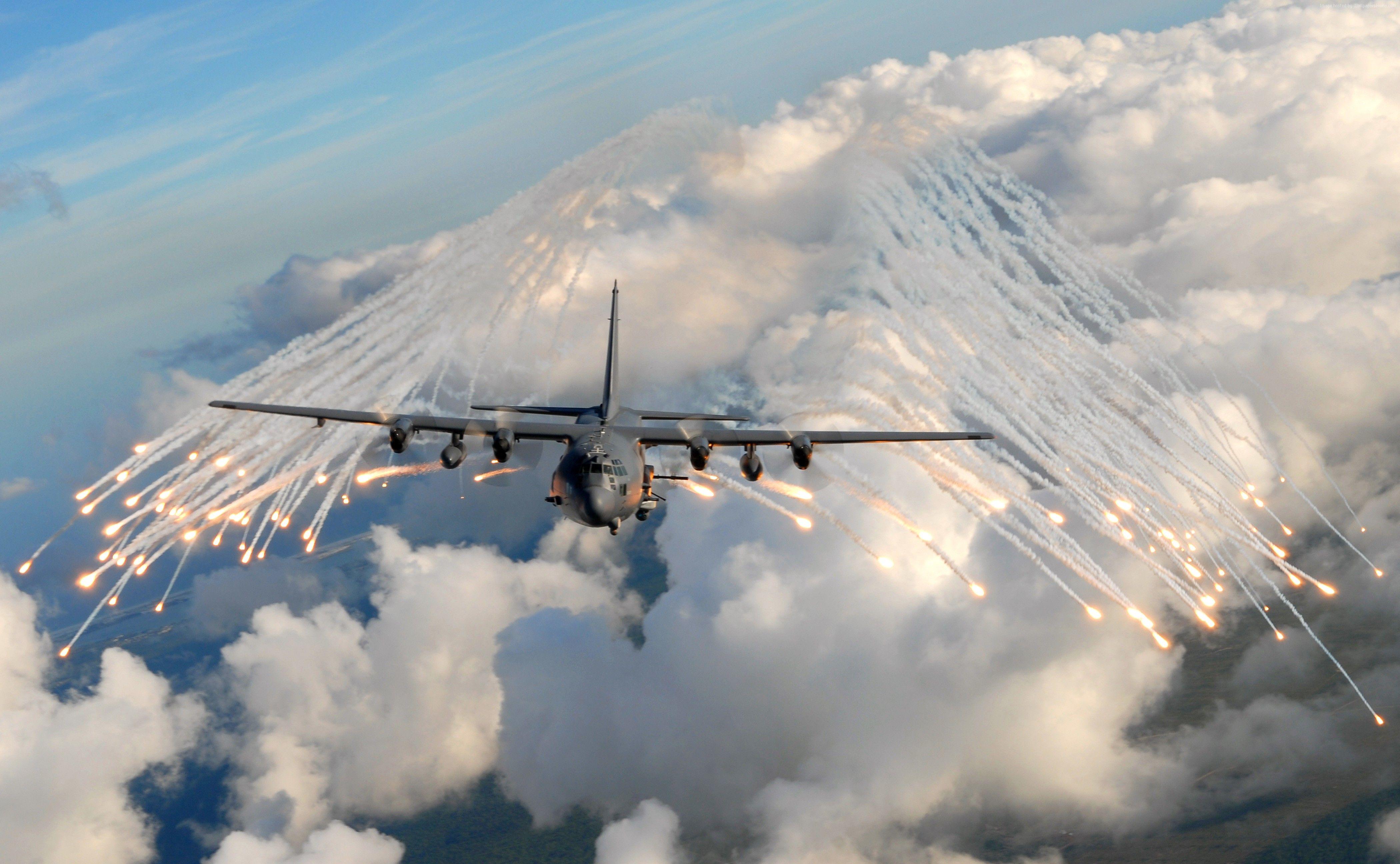 Wallpaper AC 130, Air Support, Gunship, Lockheed, U.S. Air Force