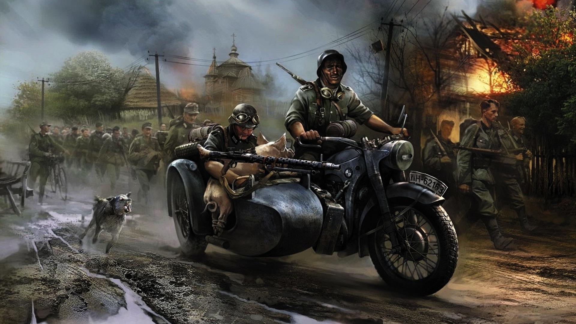 Artwork Military Motorcycles