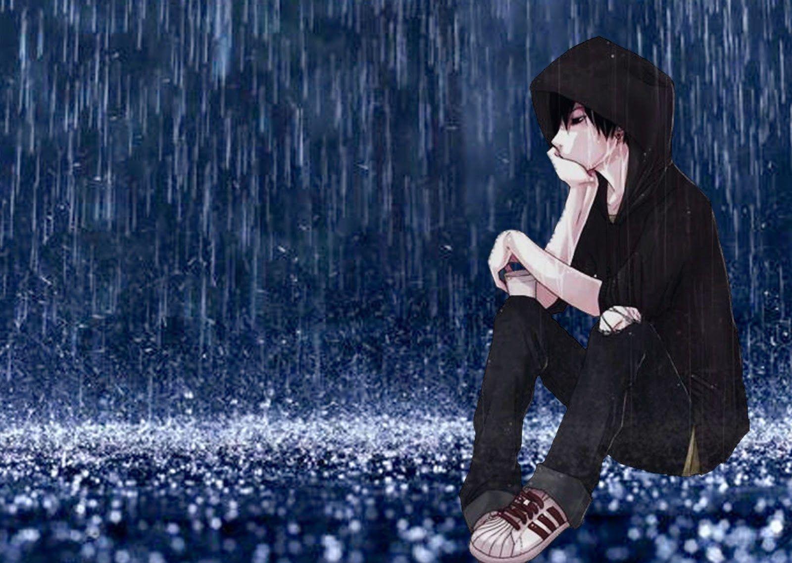 Sad Boy In Love Alone In Rain Hd Alone Boy Wallpapers Hd.